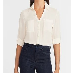 Express - Slim Fit Portofino Shirt White